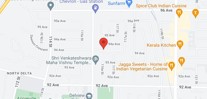 map of 11645 94 AVENUE